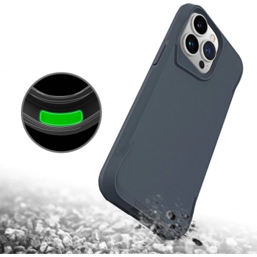 Apple iPhone 15 Pro Max (6.7) Kılıf Standlı TPU Kenarları Esnek Mat T-Max Kapak - Gri