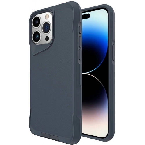 Apple iPhone 15 Pro Max (6.7) Kılıf Standlı TPU Kenarları Esnek Mat T-Max Kapak - Gri