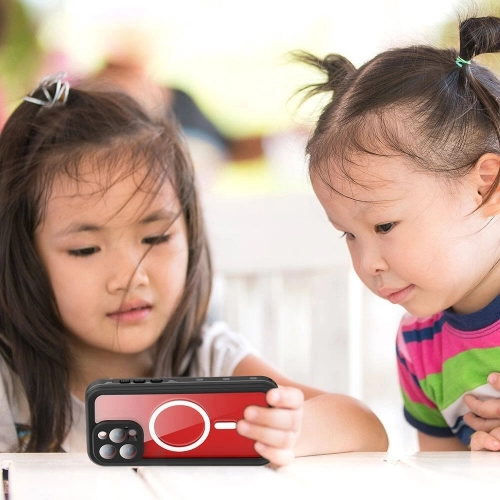 Apple iPhone 15 Pro Max (6.7) Kılıf Su Geçirmez Toza Dayanıklı IP68 Sertifikalı 360 Tam Koruma Kapak - Siyah