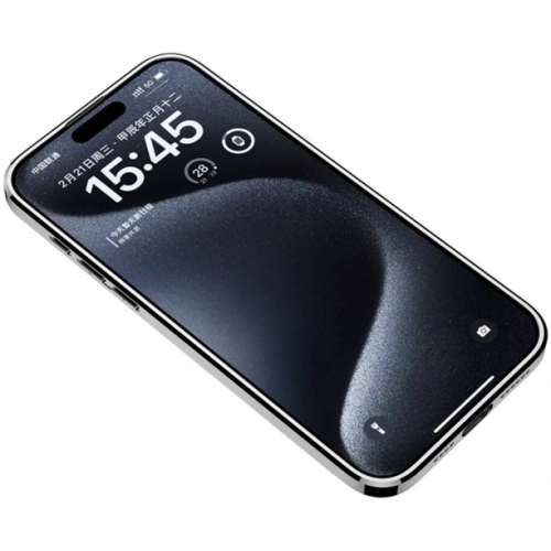 Apple iPhone 15 Pro Max (6.7) Kılıf Ultra İnce Kamera Korumalı PC + Deri Arka Yüzey X-Pro Kapak - Siyah