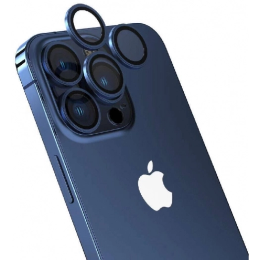 Apple iPhone 15 Pro Max (6.7) Lens Koruyucu CL-15 Kamera Koruyucu - Midnight