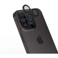 Apple iPhone 15 Pro Max (6.7) Lens Koruyucu CL-15 Kamera Koruyucu - Siyah