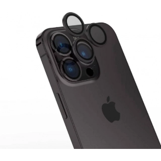 Apple iPhone 15 Pro Max (6.7) Lens Koruyucu CL-15 Kamera Koruyucu - Siyah