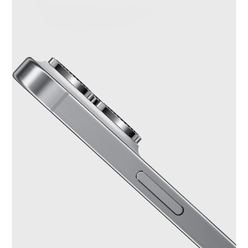 Apple iPhone 15 Pro Max Casebang Gem Kamera Lens Koruyucu - Gümüş