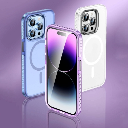 Apple iPhone 15 Pro Max Kılıf Airbagli Magsafe Wireless Şarj Özellikli Zore Klaptika Kapak - Siyah