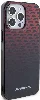 Apple iPhone 15 Pro Max (6.7) Kılıf AMG Orjinal Lisanslı Çift Katmanlı Küçük Logolu Dörtgen Şerit Desenli Kapak - Siyah
