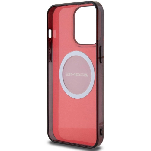 Apple iPhone 15 Pro Max (6.7) Kılıf AMG Orjinal Lisanslı Magsafe Şarj Özellikli Transparan Timeless Kapak - Siyah