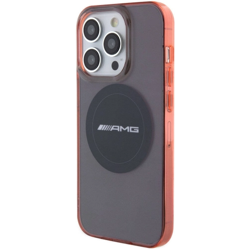 Apple iPhone 15 Pro Max (6.7) Kılıf AMG Orjinal Lisanslı Magsafe Şarj Özellikli Transparan Timeless Kapak - Siyah