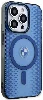 Apple iPhone 15 Pro Max (6.7) Kılıf BMW Magsafe Şarj Özellikli Transparan IML Signature Orjinal Lisanslı Kapak - Mavi