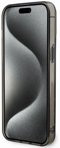 Apple iPhone 15 Pro Max (6.7) Kılıf BMW Magsafe Şarj Özellikli Transparan M Dizayn Orjinal Lisanslı Kapak - Gri