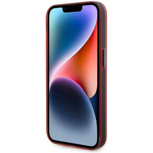 Apple iPhone 15 Pro Max (6.7) Kılıf Ferrari Orjinal Lisanslı Magsafe Şarj Özellikli Kontrast Bumper Kapak - Siyah