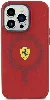 Apple iPhone 15 Pro Max (6.7) Kılıf Ferrari Orjinal Lisanslı Magsafe Şarj Özellikli Kontrast Bumper Kapak - Kırmızı