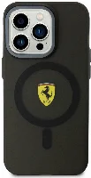 Apple iPhone 15 Pro Max (6.7) Kılıf Ferrari Orjinal Lisanslı Magsafe Şarj Özellikli Kontrast Bumper Kapak - Siyah
