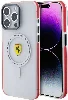 Apple iPhone 15 Pro Max (6.7) Kılıf Ferrari Orjinal Lisanslı Magsafe Şarj Özellikli Kontrast Bumper SF Ring Kapak - Kırmızı