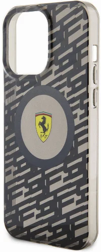 Apple iPhone 15 Pro Max (6.7) Kılıf Ferrari Orjinal Lisanslı Magsafe Şarj Özellikli Multi SF Kapak - Siyah