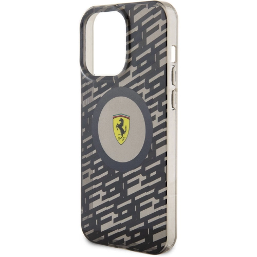 Apple iPhone 15 Pro Max (6.7) Kılıf Ferrari Orjinal Lisanslı Magsafe Şarj Özellikli Multi SF Kapak - Siyah