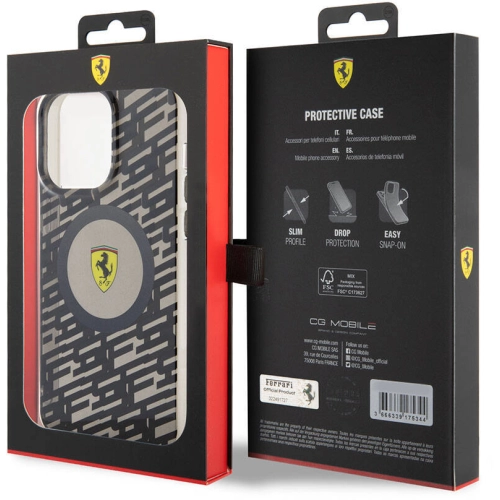 Apple iPhone 15 Pro Max (6.7) Kılıf Ferrari Orjinal Lisanslı Magsafe Şarj Özellikli Multi SF Kapak - Kırmızı