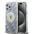 Apple iPhone 15 Pro Max (6.7) Kılıf Ferrari Orjinal Lisanslı Magsafe Şarj Özellikli Multi SF Kapak - Gri