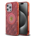 Apple iPhone 15 Pro Max (6.7) Kılıf Ferrari Orjinal Lisanslı Magsafe Şarj Özellikli Multi SF Kapak - Kırmızı