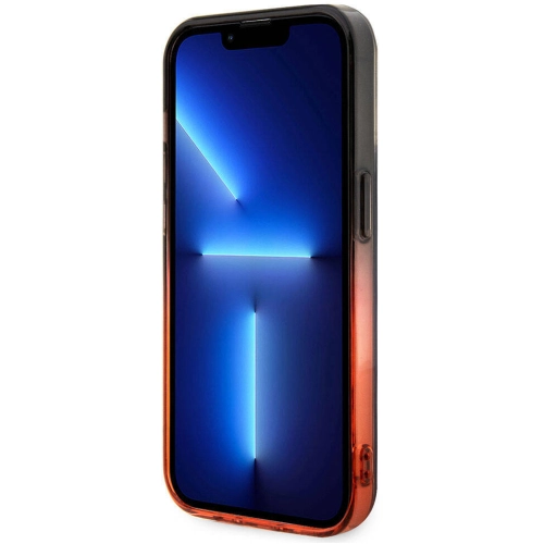 Apple iPhone 15 Pro Max (6.7) Kılıf Ferrari Orjinal Lisanslı Transparan SF Yazılı Kenarları Renk Geçişli Kapak - Kırmızı