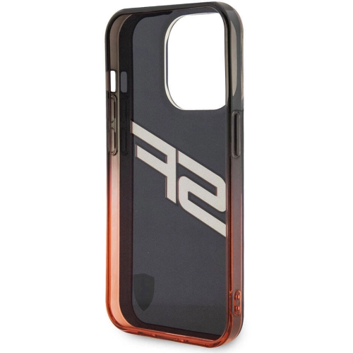 Apple iPhone 15 Pro Max (6.7) Kılıf Ferrari Orjinal Lisanslı Transparan SF Yazılı Kenarları Renk Geçişli Kapak - Kırmızı