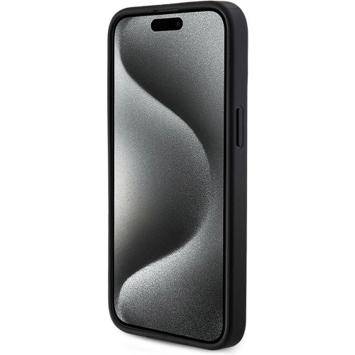 Apple iPhone 15 Pro Max (6.7) Kılıf Guess Orjinal Lisanslı Magsafe Şarj Özellikli 4G Desenli Yazı Logolu Kapak - Kahverengi