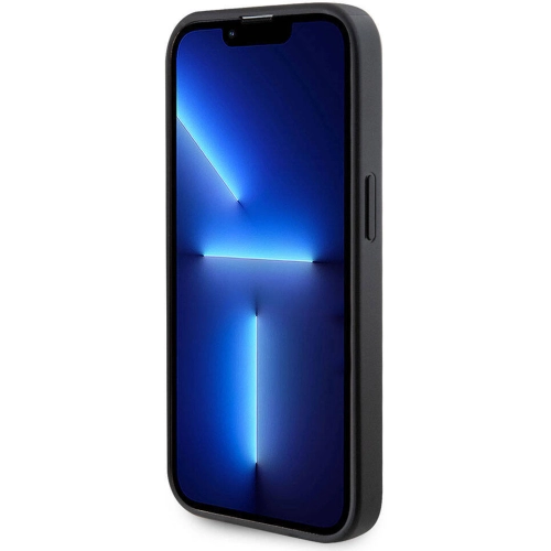 Apple iPhone 15 Pro Max Kılıf Guess Orjinal Lisanslı Magsafe Şarj Özellikli Yazı Logolu Saffiano Kapak - Açık Mor