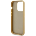 Apple iPhone 15 Pro Max Kılıf Guess Orjinal Lisanslı Yazı Logolu Disco Script Metal Kapak - Gold