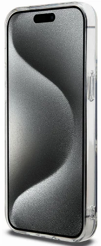 Apple iPhone 15 Pro Max (6.7) Kılıf Hello Kitty Orjinal Lisanslı Elektroplating Kaplama Kabarcık Baskılı Kapak - Siyah