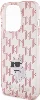 Apple iPhone 15 Pro Max (6.7) Kılıf Karl Lagerfeld IML C Monogram Orjinal Lisanslı Kapak - Pembe