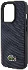 Apple iPhone 15 Pro Max Kılıf Lacoste Orjinal Lisanslı PU Pike Desenli Arka Yüzey İkonik Timsah Dokuma Logolu Kapak - Siyah
