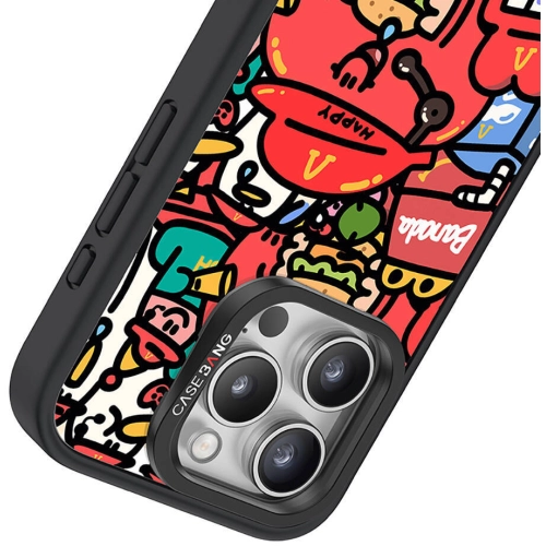 Apple iPhone 15 Pro Max (6.7) Kılıf Magsafe Şarj Özellikli Ayrılabilir Arka Panel Casebang Ahhey Serisi Kapak - Pembe