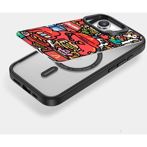 Apple iPhone 15 Pro Max (6.7) Kılıf Magsafe Şarj Özellikli Ayrılabilir Arka Panel Casebang Ahhey Serisi Kapak - Pembe