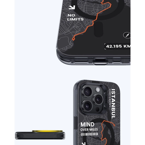 Apple iPhone 15 Pro Max (6.7) Kılıf Magsafe Şarj Özellikli Benks City Serisi Kapak - Mavi