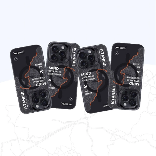 Apple iPhone 15 Pro Max (6.7) Kılıf Magsafe Şarj Özellikli Benks City Serisi Kapak - Mavi