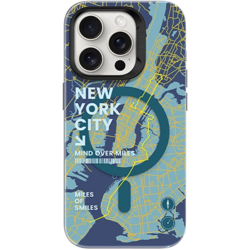 Apple iPhone 15 Pro Max (6.7) Kılıf Magsafe Şarj Özellikli Benks City Serisi Kapak - Mavi