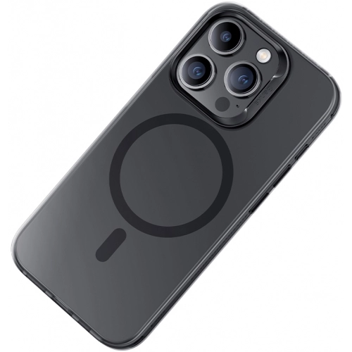 Apple iPhone 15 Pro Max Kılıf Magsafe Şarj Özellikli Benks Lucid Armor Kapak - Siyah