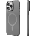 Apple iPhone 15 Pro Max (6.7) Kılıf Magsafe Şarj Özellikli Çizilmeye ve Aşınmaya Dayanıklı Youngkit Velvet Magnet Serisi Kapak - Gri