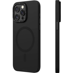 Apple iPhone 15 Pro Max (6.7) Kılıf Magsafe Şarj Özellikli Çizilmeye ve Aşınmaya Dayanıklı Youngkit Velvet Magnet Serisi Kapak - Siyah