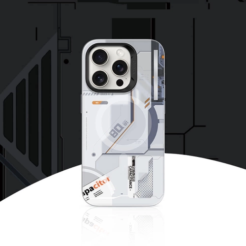 Apple iPhone 15 Pro Max (6.7) Kılıf MagSafe Şarj Özellikli Mekanik Tasarımlı Benks Perspective Serisi Kapak - Siyah