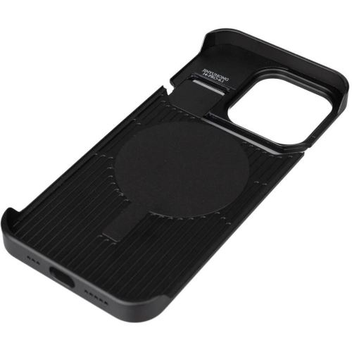 Apple iPhone 15 Pro Max (6.7) Kılıf Magsafe Şarj Özellikli Mekanizmalı Koku Hazneli Zore Mostar Kapak - Kahverengi