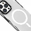 Apple iPhone 15 Pro Max Kılıf Magsafe Şarj Özellikli YoungKit Crystal Color Serisi Kapak - Siyah