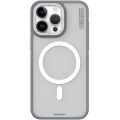 Apple iPhone 15 Pro Max Kılıf Magsafe Şarj Özellikli Youngkit Rock Sand Serisi Kapak - Gri