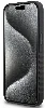 Apple iPhone 15 Pro Max (6.7) Kılıf Mercedes Benz Orjinal Lisanslı Tırtıklı Kenar Tasarımlı Metal Yıldız Logolu Pürüzsüz Hakiki Deri Kapak - Siyah