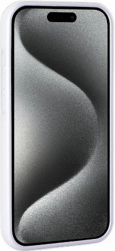 Apple iPhone 15 Pro Max Kılıf Parlak Taşlı Tasarım Zore Pırlanta Kapak - Gri