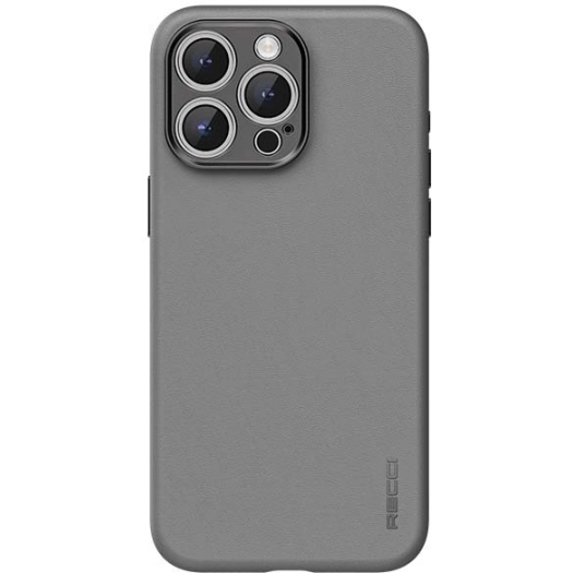 Apple iPhone 15 Pro Max (6.7) Kılıf Recci Magsafe Şarj Özellikli Kamera Korumalı Explore Serisi Kapak - Gri