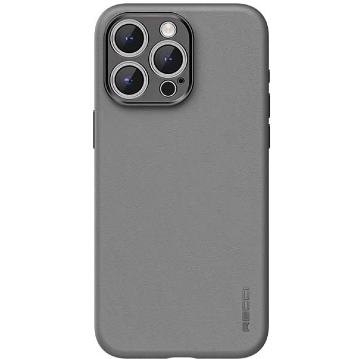 Apple iPhone 15 Pro Max (6.7) Kılıf Recci Magsafe Şarj Özellikli Kamera Korumalı Explore Serisi Kapak - Gri