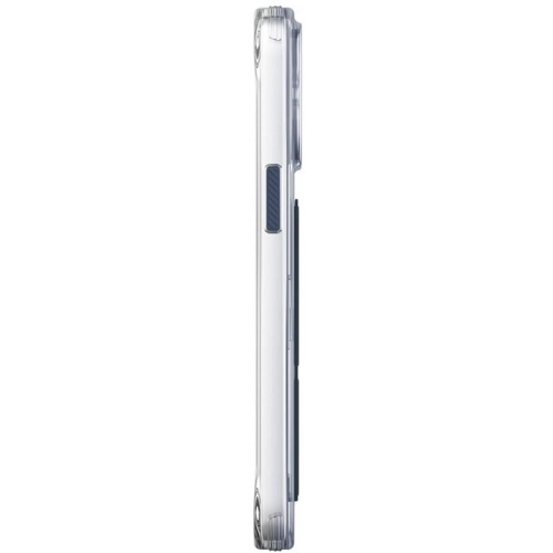 Apple iPhone 15 Pro Max Kılıf SkinArma Şeffaf Renk Geçişli Airbag Tasarımlı Standlı Cosmo Kapak - Mavi