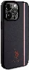 Apple iPhone 15 Pro Max (6.7) Kılıf U.S. Polo Assn. Orjinal Lisanslı Üç Renk Şerit Tasarımlı Baskı Logolu Kapak - Kırmızı