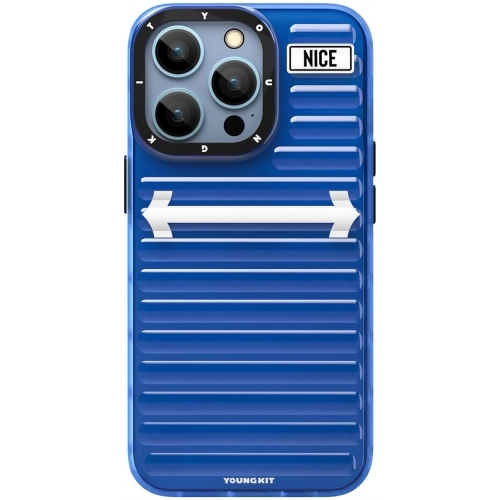 Apple iPhone 15 Pro Max Kılıf YoungKit Luggage FireFly Serisi Kapak - Pembe